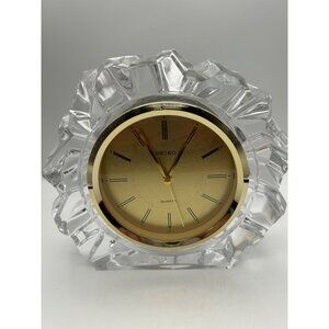 Vintage Seiko Quartz Table Mantel Clock non working missing back cover